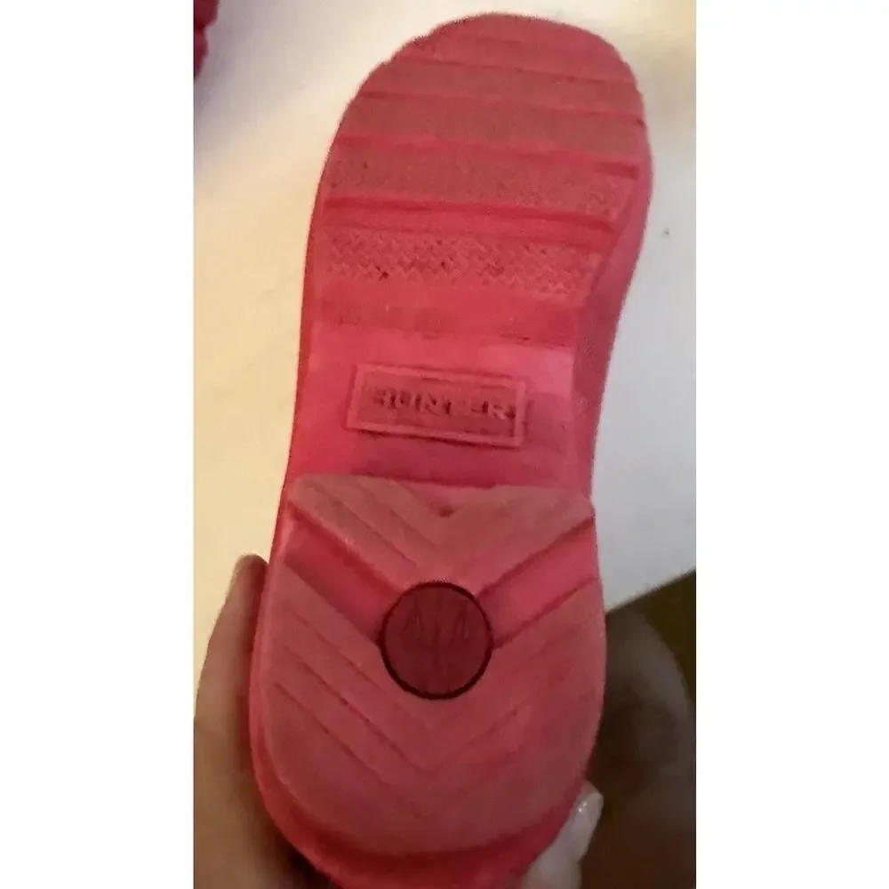 HUNTER WOMENS ORIGINAL CHELSEA GLOSS WOMEN RAIN BOOTS SIZE 7
